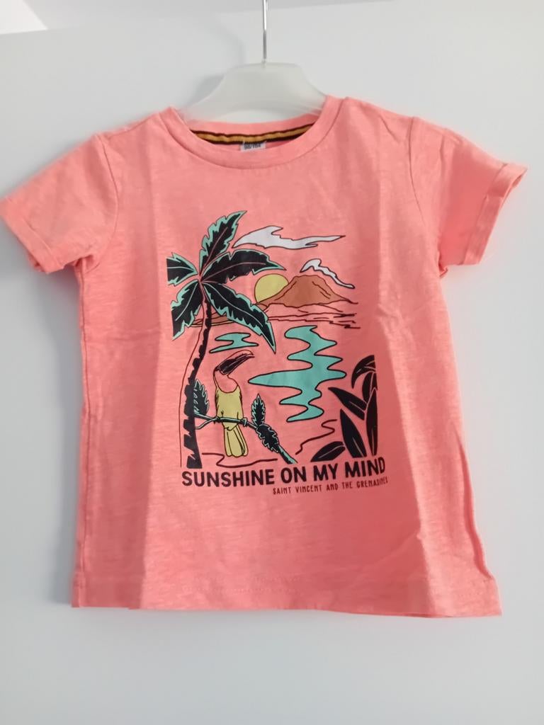 Fel Oranje T-shirt Zeeman Maat 98-104, Kinderen en Baby's, Kinderkleding | Maat 98, Zeeman, Jongen of Meisje, Ophalen of Verzenden