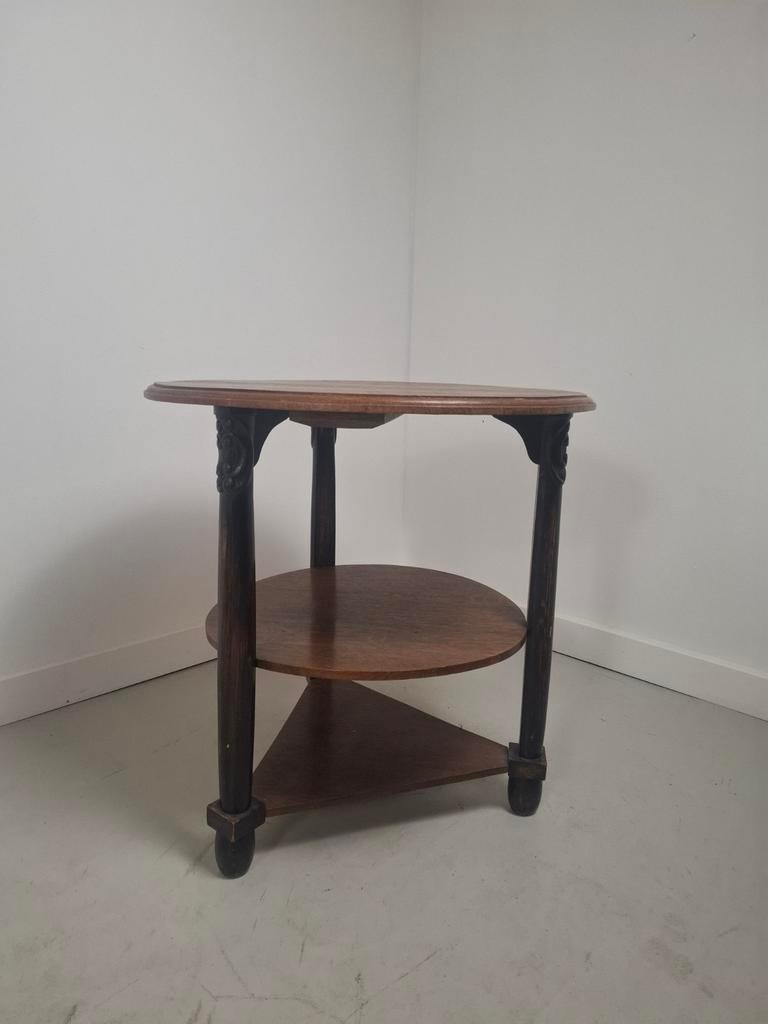 Art deco bijzettafel antieke tafel plantentafel, Ophalen of Verzenden