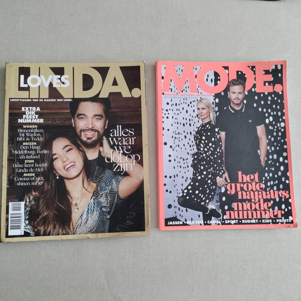 LINDA LOVES,magazine,glossy,de Mol,celebrity,MODE,Lyfestyle, Ophalen of Verzenden, 1980 tot heden, Tijdschrift