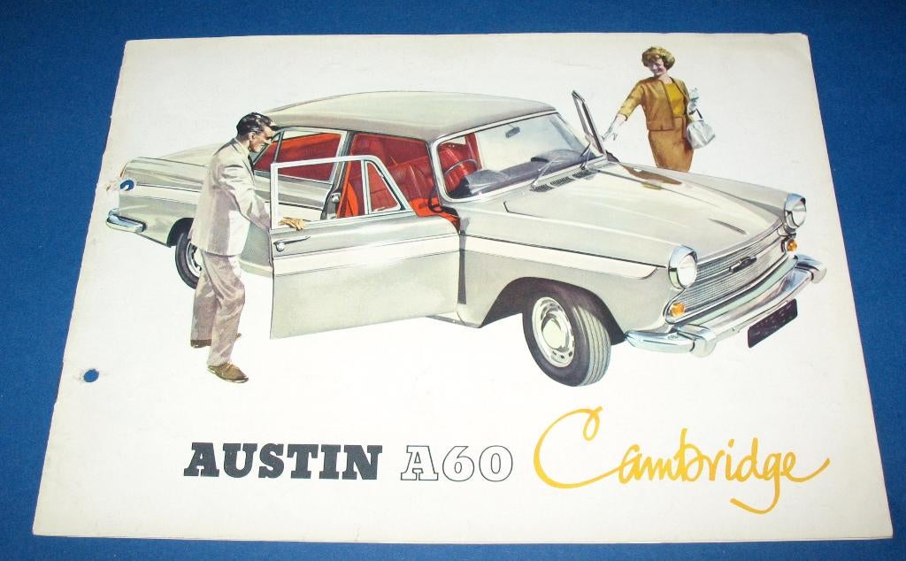 Oude Folder autofolder Austin A60 Cambridge, Ophalen of Verzenden, Gelezen, Overige merken