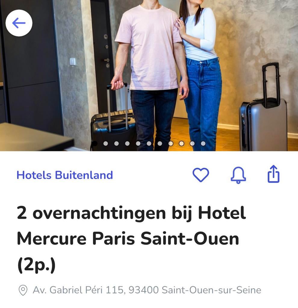 4 sterren hotel in parijs, 2 personen, 2 overnachtingen, Twee personen, 2 overnachtingen