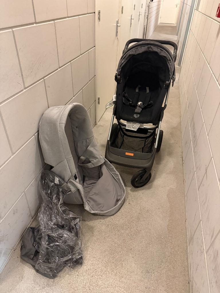 Complete Stokke kinderwagen, Gebruikt, Met reiswieg, Ophalen, Kinderwagen