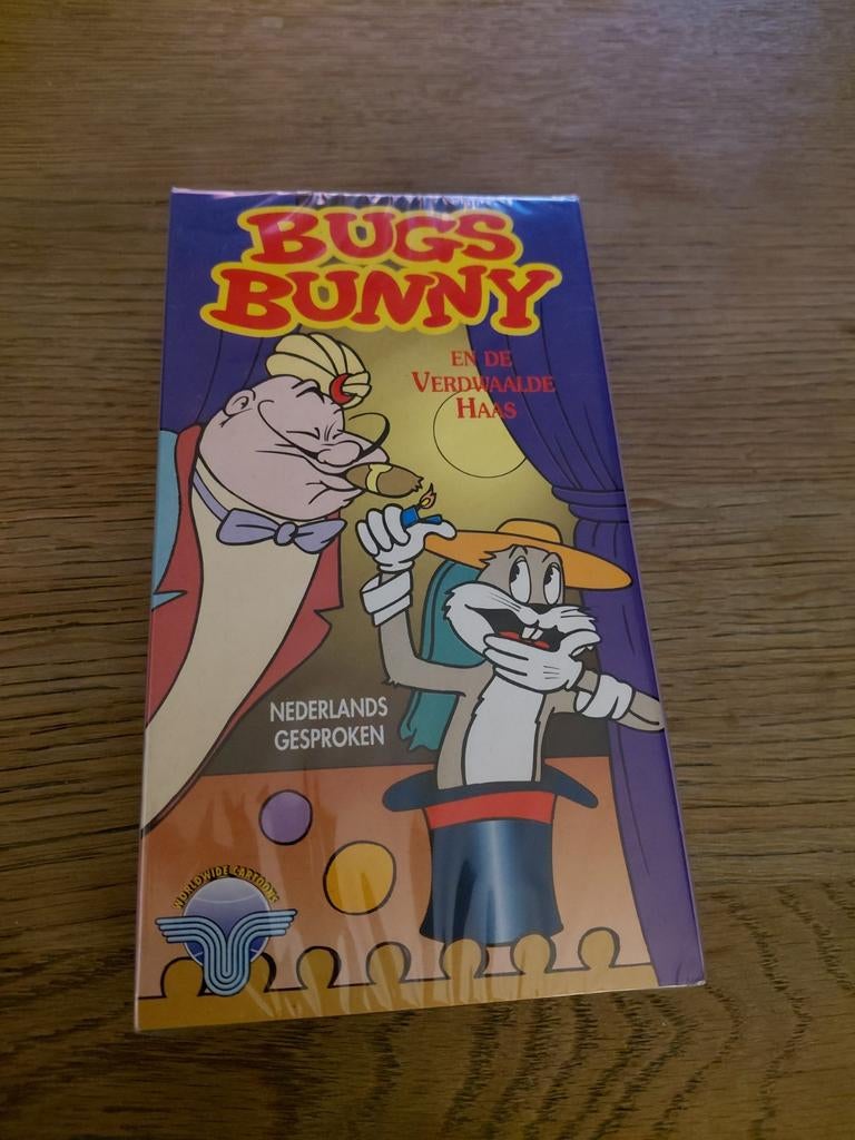 Bugs Bunny videoband. NIEUW IN FOLIE. De Verdwaalde Haas., Cd's en Dvd's, VHS | Kinderen en Jeugd, Alle leeftijden, Ophalen of Verzenden