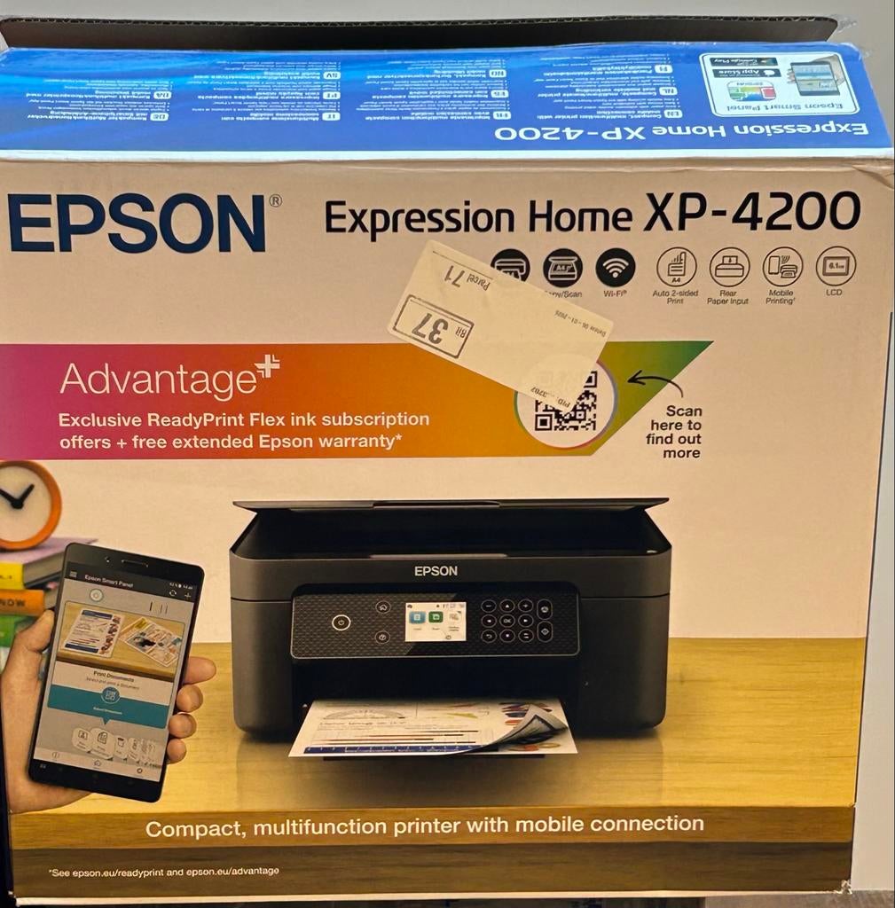Epson Expression Home XP-4200 3-in-1 printer, Computers en Software, Printers, Nieuw, All-in-one, Inkjetprinter, Kleur printen