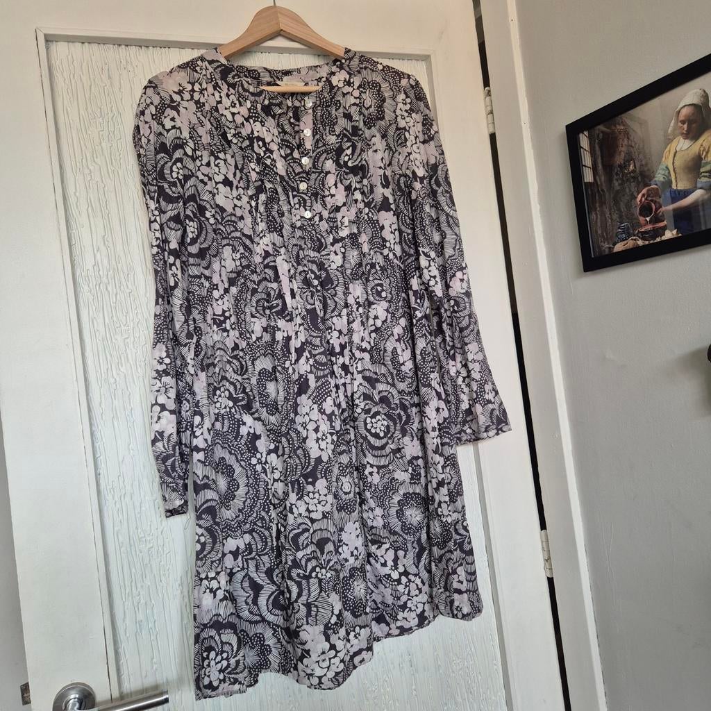 Monsoon | midi-dress | L | 40, Kleding | Dames, Maat 38/40 (M), Overige kleuren, Ophalen of Verzenden, Zo goed als nieuw