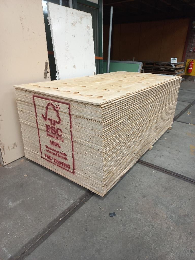 Underlayment 18mm 1220x2440mm Elliotis C+/C Brazifloor T +, Ophalen, Multiplex, Fortweg 3, Info@mhavik.nl