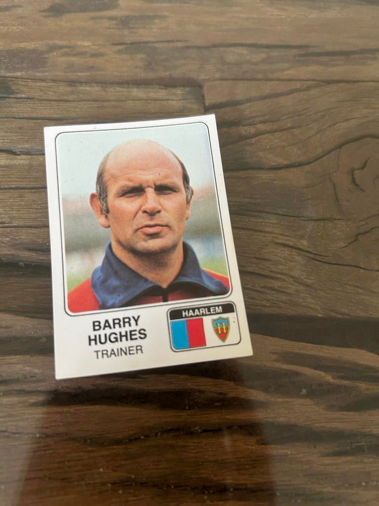 Barry Hughes Trainer Haarlem Panini Voetbal 79 Spelerskaart, Verzamelen, Ophalen of Verzenden, Zo goed als nieuw, Overige binnenlandse clubs