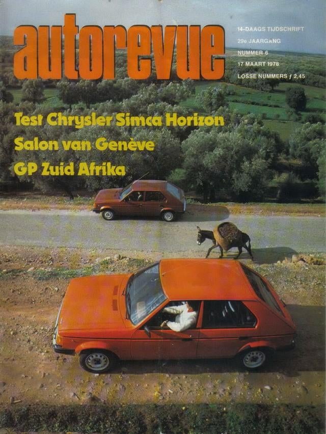 Autorevue 6 1978 : Simca Horizon GLS - Volkswagen Golf GTI, Ophalen of Verzenden, Gelezen, Algemeen