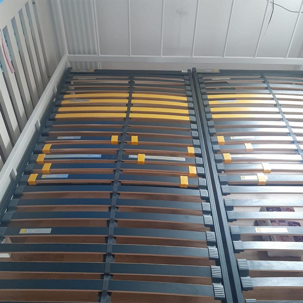 2 persoons bed, Ophalen, Tweepersoons, Zo goed als nieuw, Bedbodem
