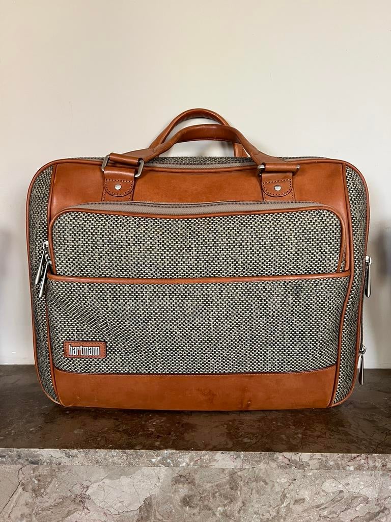 Oude donkerbruine brocante lederen dokterstas - leren tas - VERKOCHT