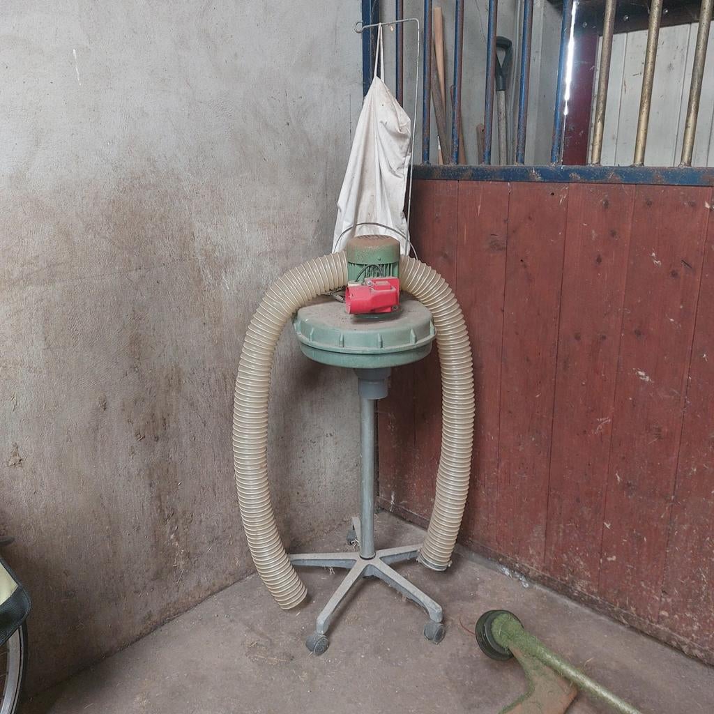 Mobiele afzuiging met slang en opvangzak, Doe-het-zelf en Verbouw, Ventilatie en Afzuiging, Ophalen, Gebruikt, Afzuiger