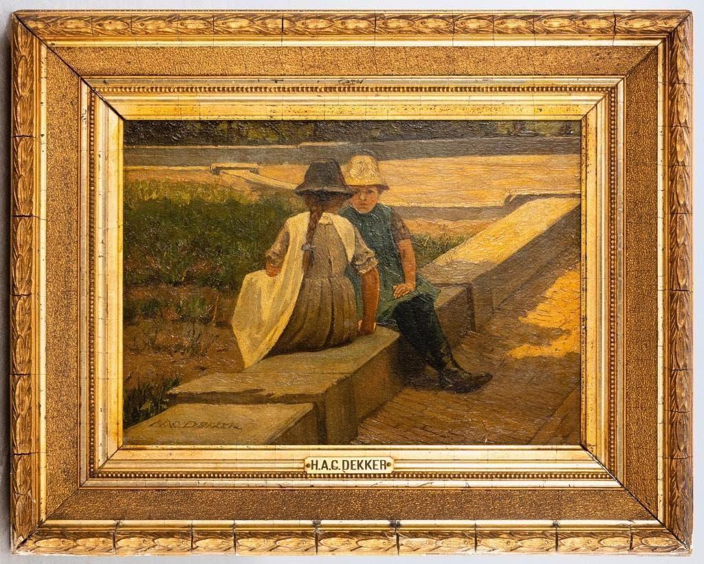 Hendrik Adriaan Christiaan Dekker (1836-1905)- 2 Meisjes, Verzenden