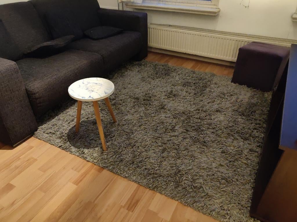 Hoogpolig grijs tapijt 170x240, Huis en Inrichting, Stoffering | Tapijten en Kleden, Ophalen, Modern, Comfortabel, Hoogpolig, Gebruikt