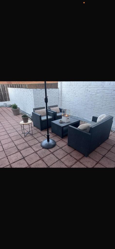 Tuinstel/loungeset gratis af te halen, Ophalen, 4 zitplaatsen, Kunststof, Gebruikt