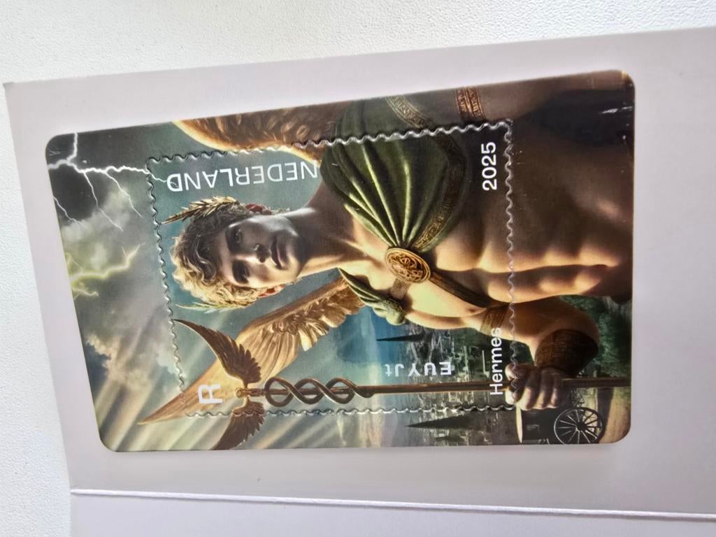 NL Crypto Stamp Zwart - Hermes 2025 (Ongeclaimd & Postfris), Ophalen of Verzenden, Na 1940, Postfris