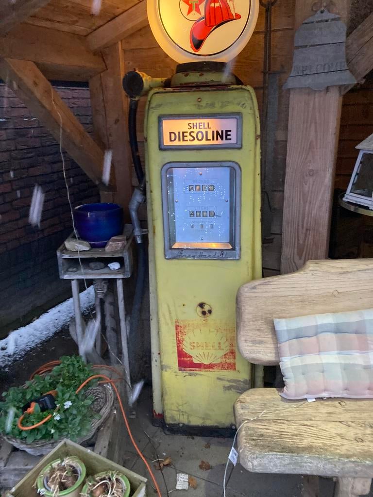 Benzine pomp, Ophalen, Gebruikt