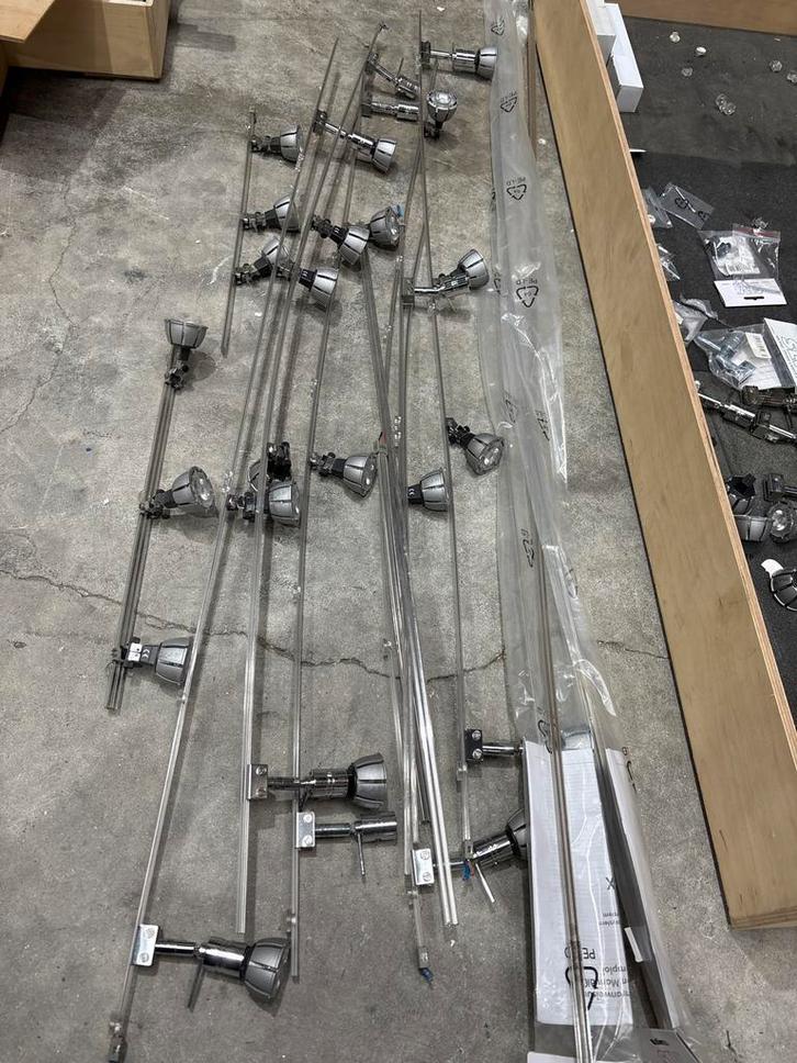 Complete LED verlichting met ophangsysteem en transformator, Huis en Inrichting, Lampen | Overige, Gebruikt, Ophalen