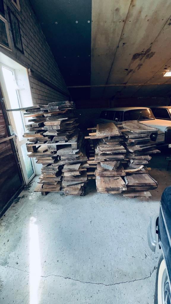 Notenhouten planken en stammen, Ophalen, Gebruikt, Overige typen, Overige houtsoorten