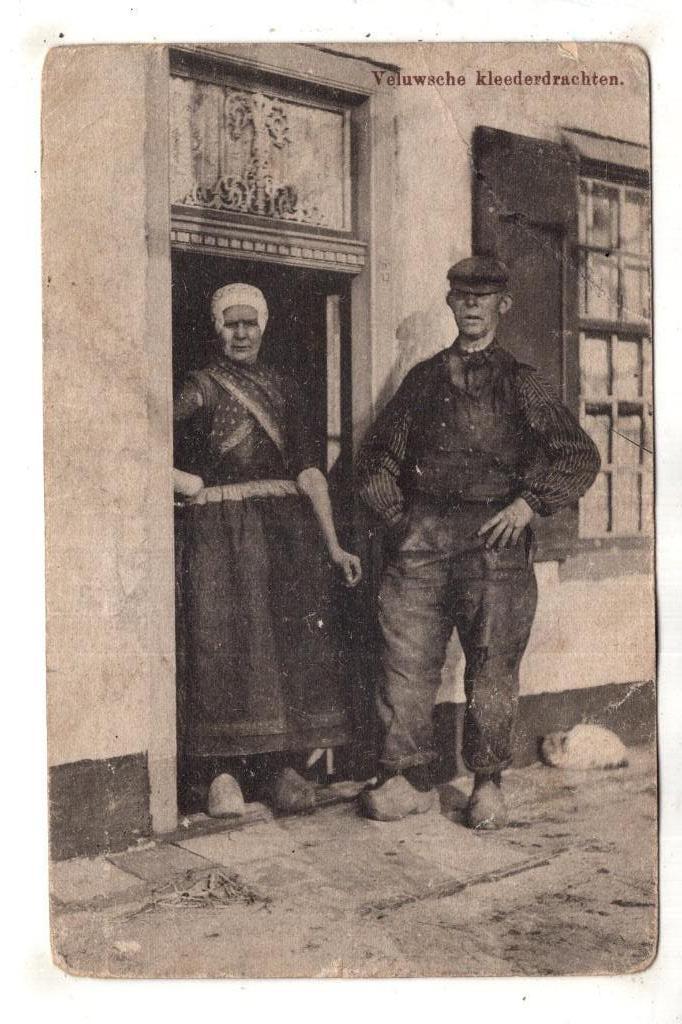 Veluwe Nunspeet Dorpsleven Klederdracht  1910 paartje, Verzenden, Voor 1920, Gelderland