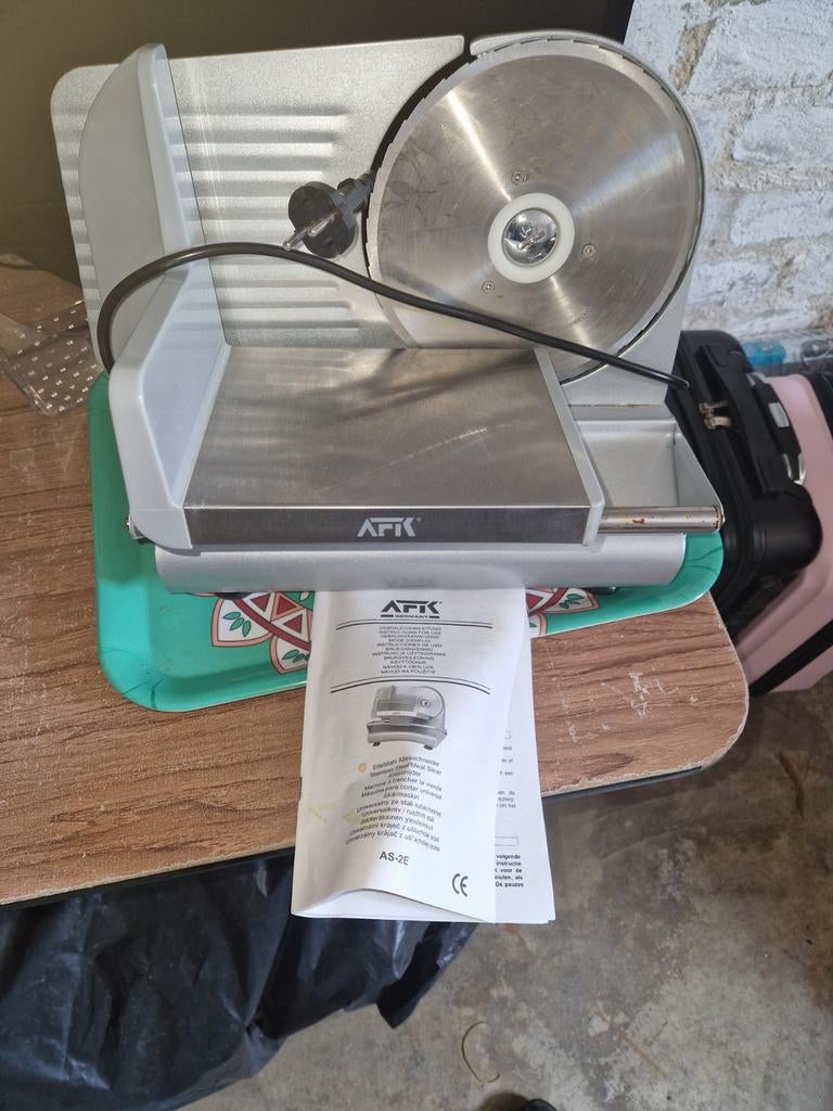 AFK Vleeswarensnijder AS-2E, Witgoed en Apparatuur, Ophalen of Verzenden, Zo goed als nieuw