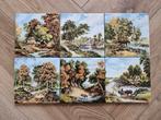 Set van 6 J.C. van Hunnik tegeltjes - 15 x 15, Ophalen of Verzenden