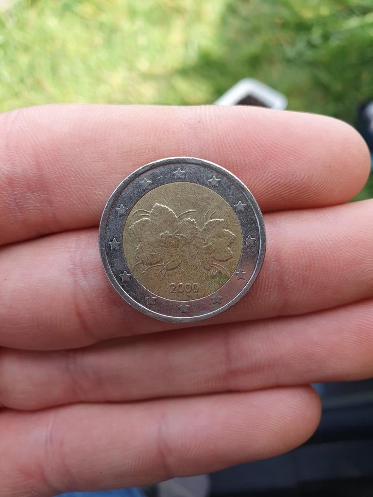 €2 munt Finland 2000 met Finse bessen, Ophalen of Verzenden