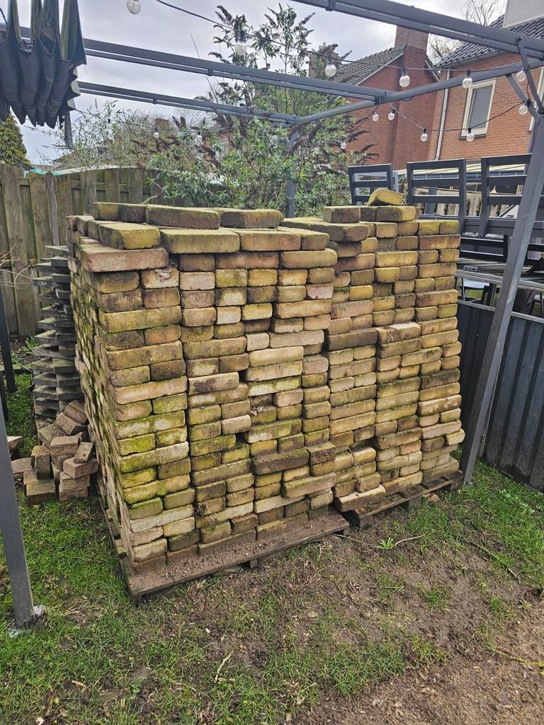 Gebruikte betonnen klinkers, Tuin en Terras, Tegels en Klinkers, Ophalen, Gebruikt, Klinkers, 10 m² of meer