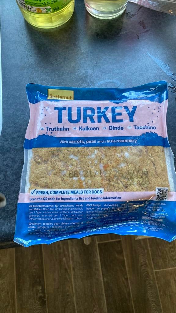 Butternutbox kalkoen variant 7 stuks 600 gram, Dieren en Toebehoren, Dierenvoeding, Ophalen of Verzenden, Hond