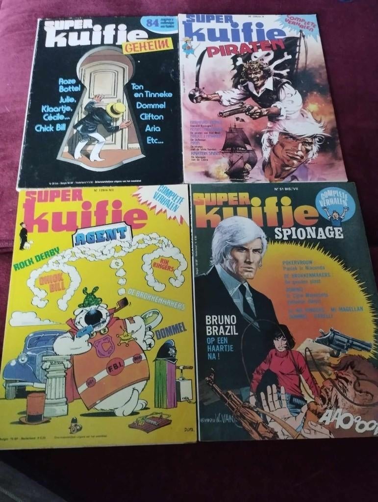 Super kuifjes, Meerdere stripboeken, Ophalen, Gelezen, Diverse tekenaars en schrijvers