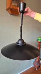 Vintage trekpendellamp jaren 70 /80 space age zwart metaal, Huis en Inrichting, Lampen | Hanglampen, Gebruikt, Ophalen of Verzenden