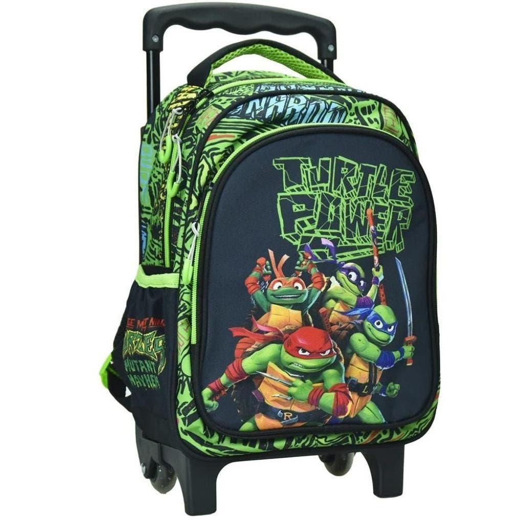 Ninja Turtles Trolley Rugzak / Rugtas - TMNT Reiskoffertje, Wieltjes, 20 tot 30 cm, Minder dan 40 cm, Ophalen of Verzenden