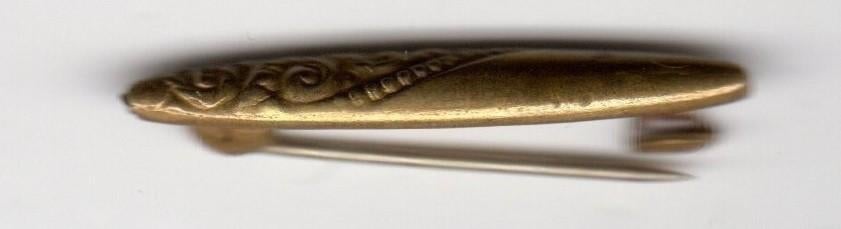 BROCHE SIGAAR GOUDKLEURIG (A8), Ophalen of Verzenden, Gebruikt, Overige onderwerpen