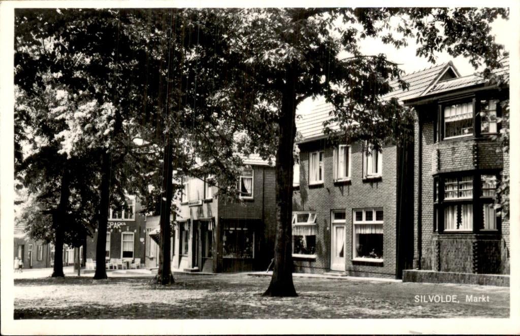 Silvolde - Markt - Zicht, Ophalen of Verzenden, 1940 tot 1960, Ongelopen, Gelderland