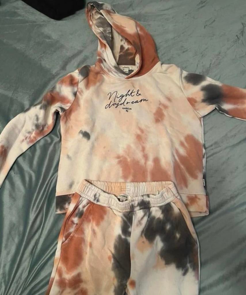 Garcia Tie-Dye Hoodie en Joggingbroek Set, Kleding | Dames, Overige Dameskleding, Ophalen of Verzenden, Gedragen