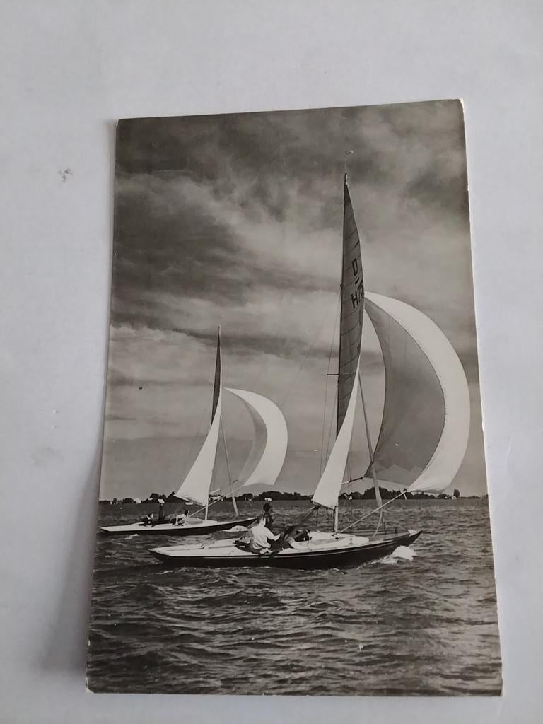 ZEILEN / SPANNENDE STRIJD IN DE DRAKEN-KLASSE, Ophalen of Verzenden, Voor 1920, Sterren en Beroemdheden