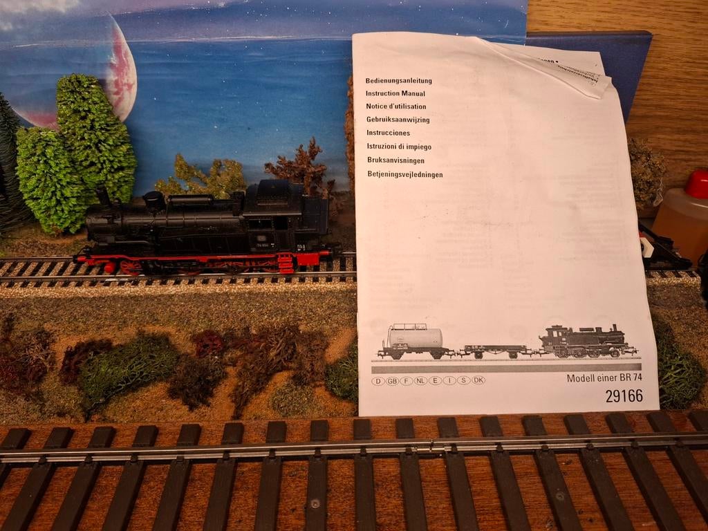 Mooie stoomlok 29166, Wisselstroom, Locomotief, Ophalen of Verzenden, Zo goed als nieuw