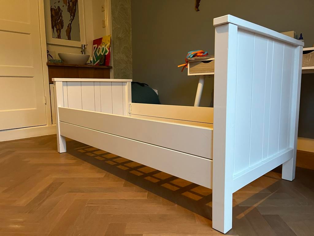 Kids Factory kinderbed - wit - (150x70cm), Kinderen en Baby's, Ophalen, Gebruikt, 70 tot 85 cm, 140 tot 160 cm