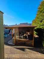 Houten tuinhuisje / schuurtje –3,40x3,30m, Tuin en Terras, Tuinhuizen, Ophalen, Tuinhuis, 250 tot 500 cm, 2 ramen