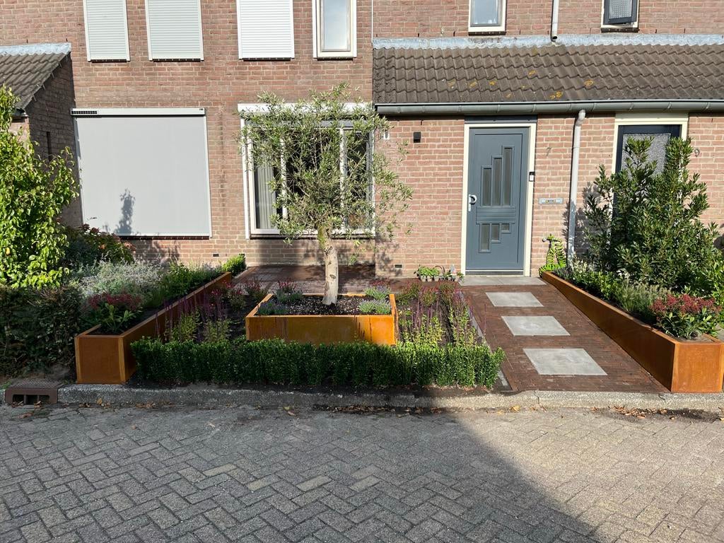 Cortenstaal Maatwerk: Tuinontwerp, Borderranden, Houtopslag, Tuin en Terras, Bloembakken en Plantenbakken, Minder dan 30 cm, 100 cm of meer