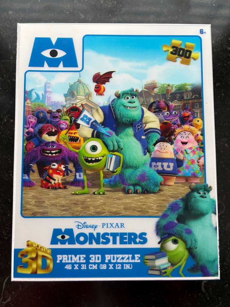 Monsters & Co 3D Puzzel - 300 stukjes, Ophalen of Verzenden, Meer dan 50 stukjes, Gebruikt, 6 jaar of ouder