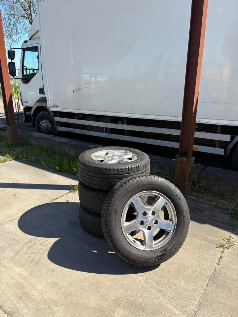 Jeep Grand Cherokee Velgen 5X127, Auto-onderdelen, Banden en Velgen, Ophalen, Gebruikt, Banden en Velgen, 17 inch