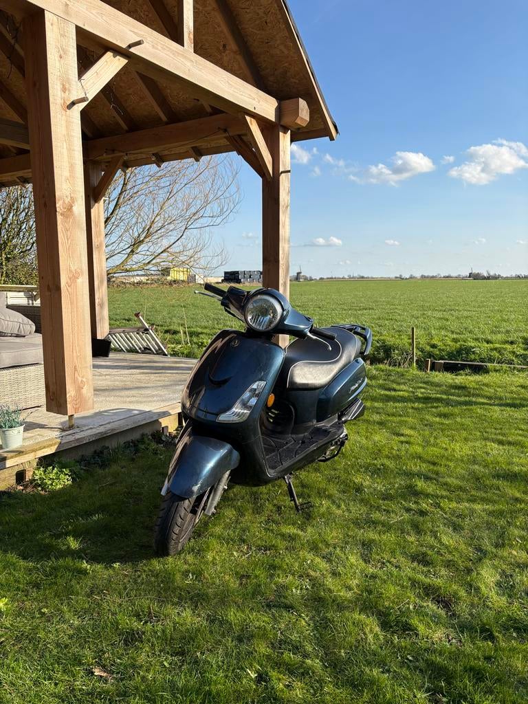 Sym Fiddle 2 donker blauw 2014, Ophalen, Gebruikt, Benzine