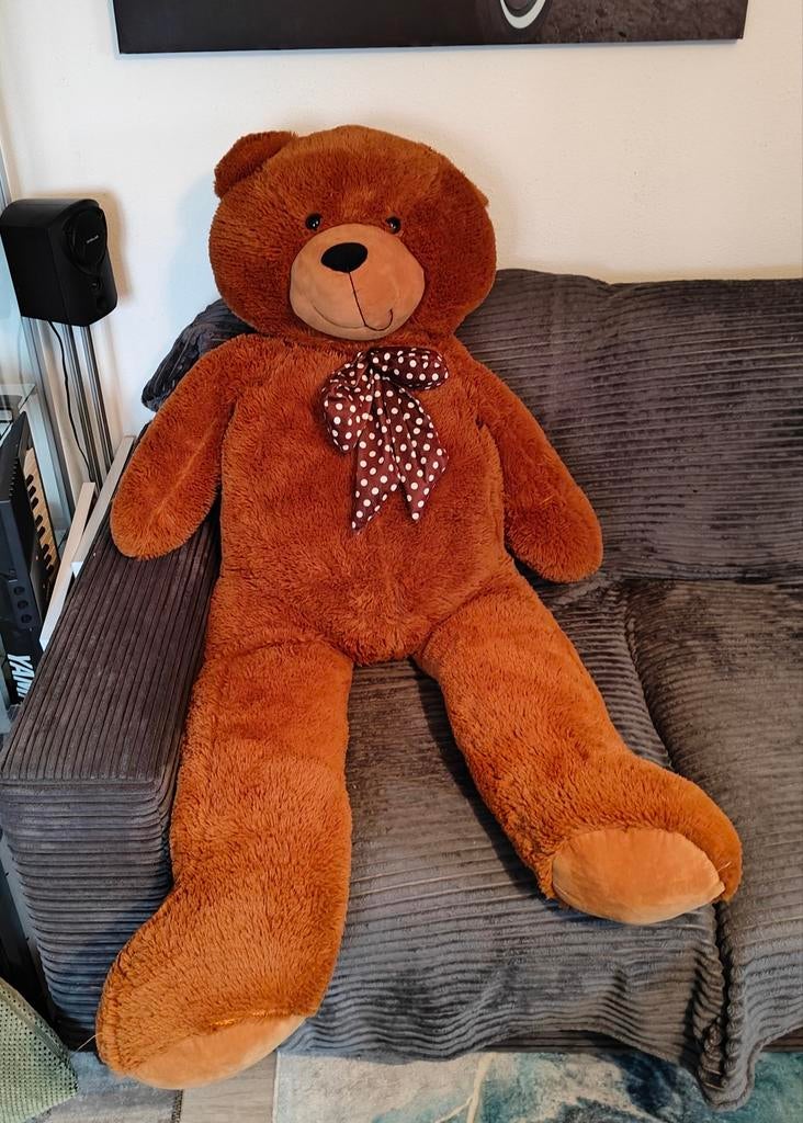 Grote zachte knuffelbeer 150 cm, Ophalen, Zo goed als nieuw, Beer