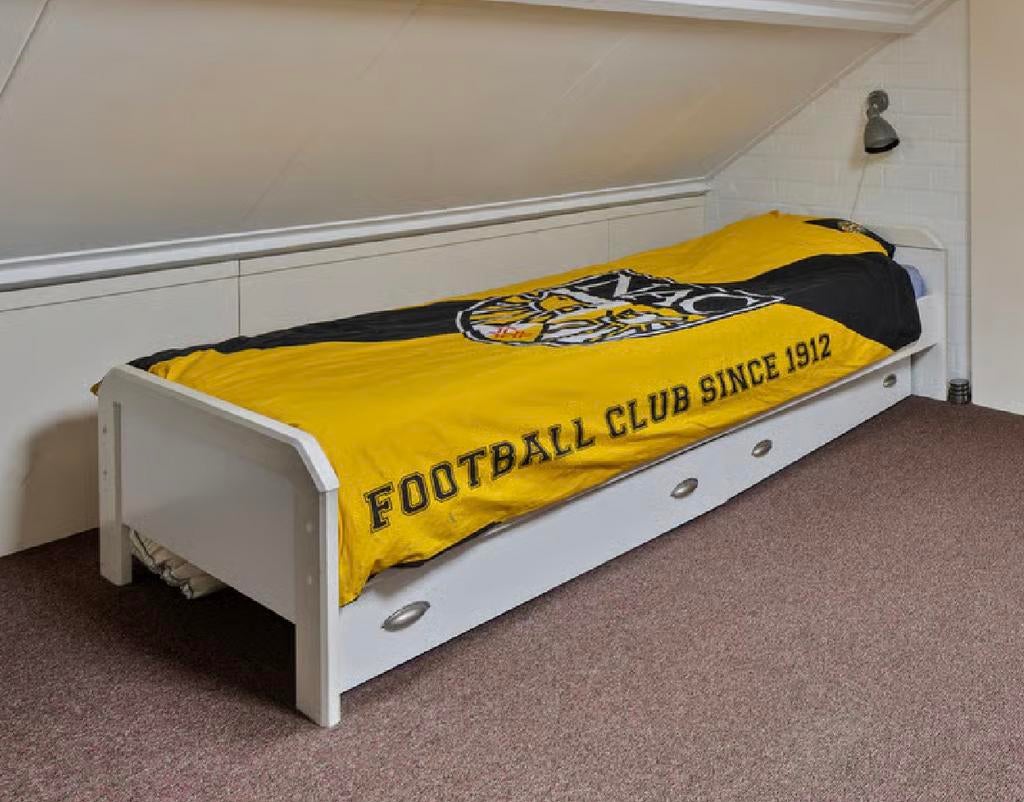 Eenpersoonsbed met opberglades - bed met lades 90x200, Huis en Inrichting, Slaapkamer | Bedden, Ophalen, Gebruikt, 90 cm, Eenpersoons