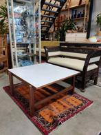 Pastoe salontafel met draaibaar blad, Ophalen, Gebruikt, 100 tot 150 cm, Vierkant