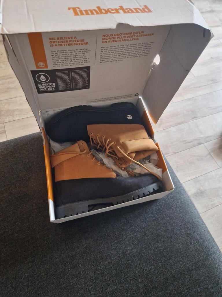 Timberland Premium 6-inch Waterproof Boots Zwart/Wheat, Ophalen of Verzenden