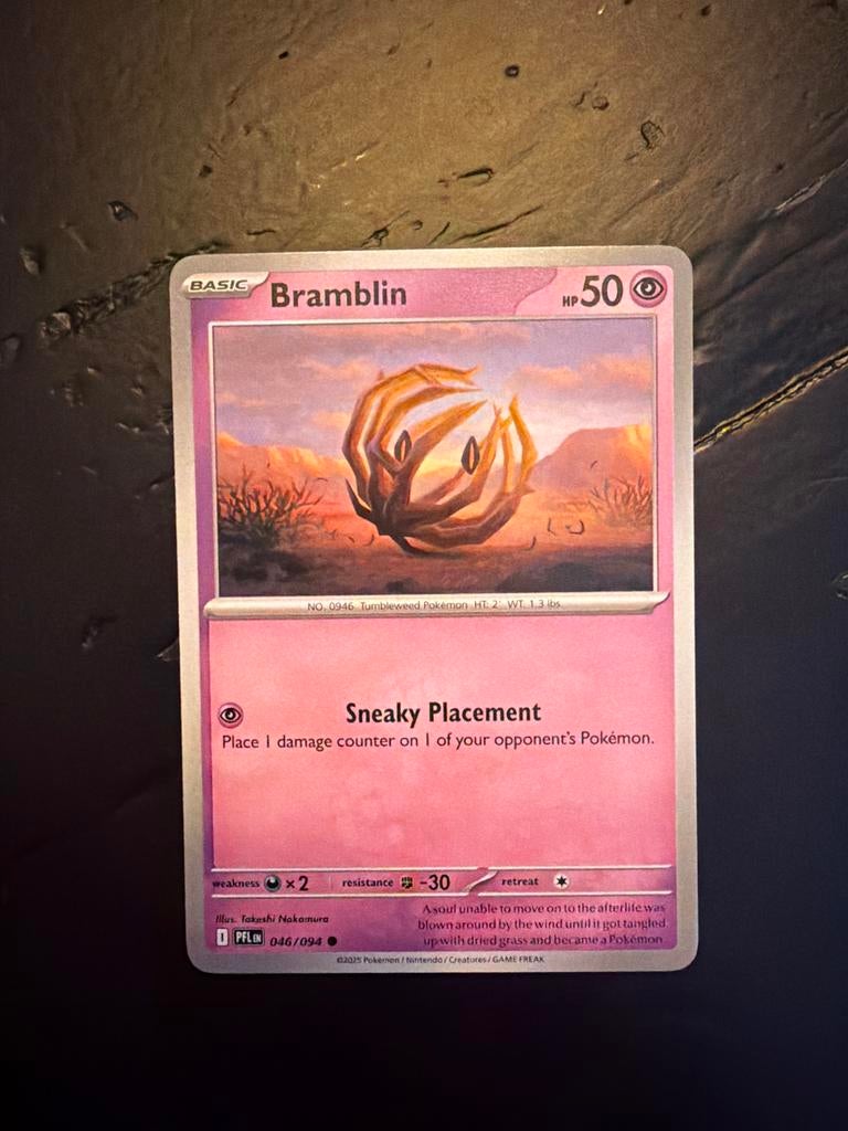 Bramblin #46 - Pokémon kaart, Ophalen of Verzenden, Zo goed als nieuw, Losse kaart