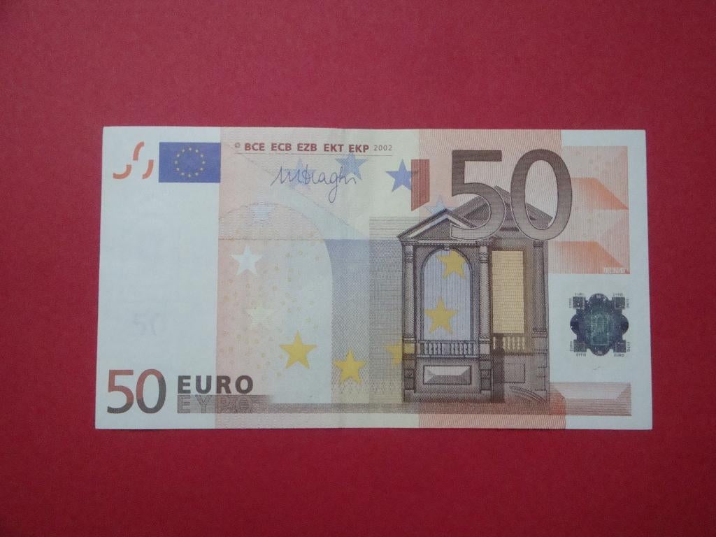 Bankbiljet Italië 50 Euro Mario Draghi 2002., Postzegels en Munten, Bankbiljetten | Europa | Eurobiljetten, Verzenden, Italië