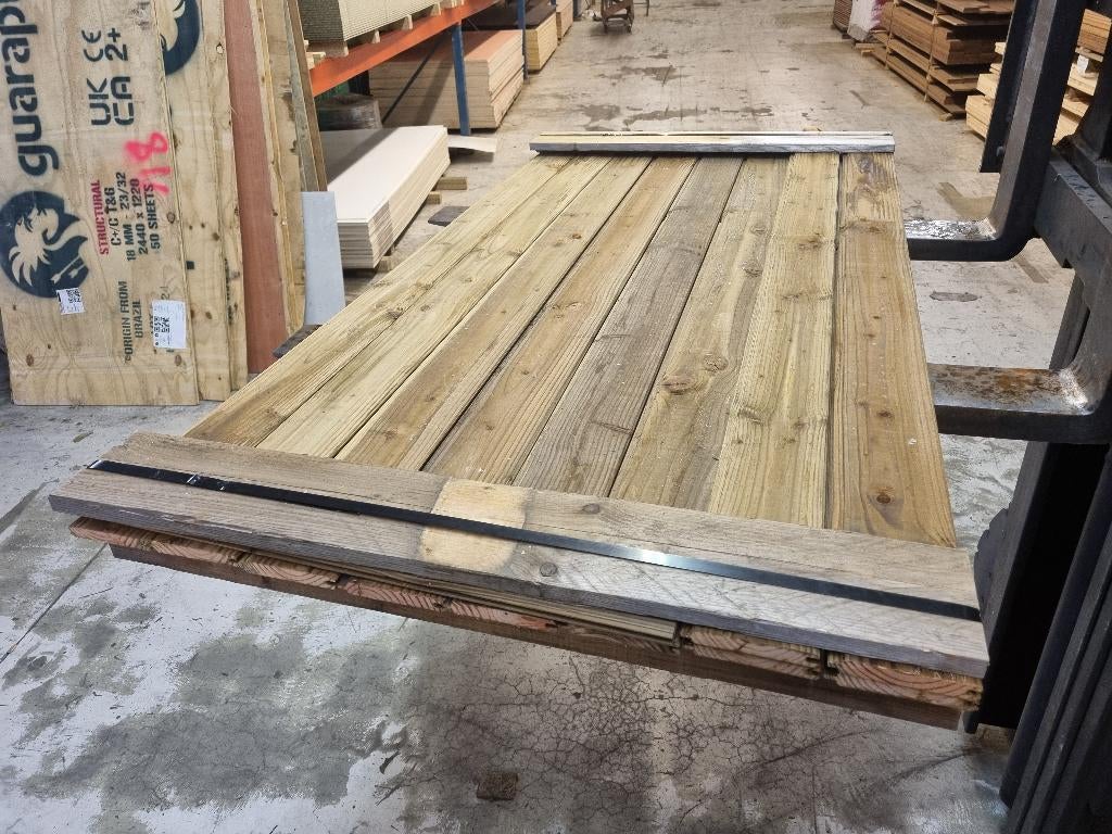 1.89 m2 puntgroef /Douglas hout /geïmpregneerd - nr: TP660, Ophalen, Nieuw, 180 tot 250 cm, Planken