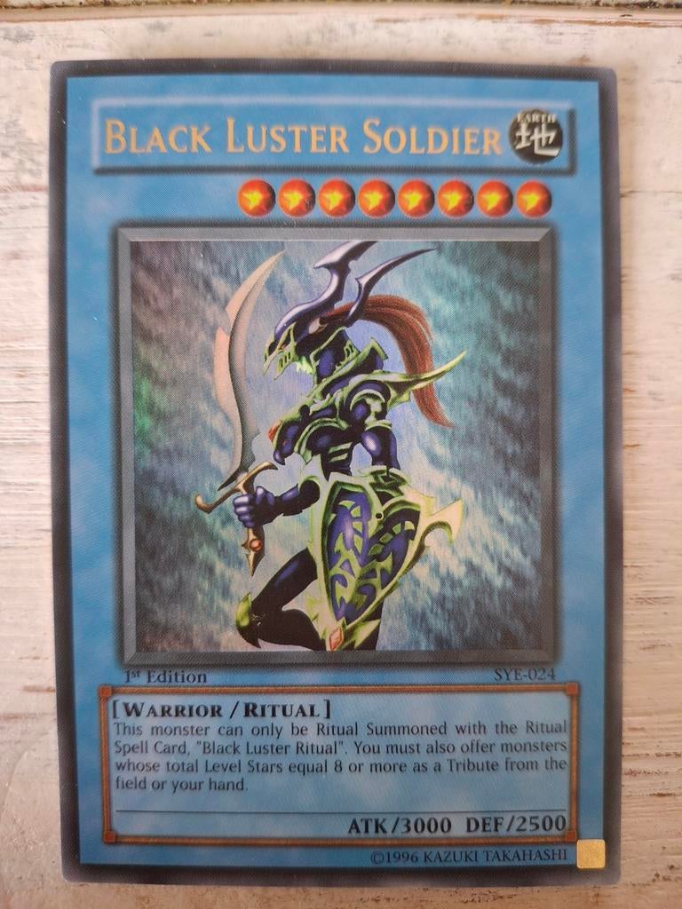 Yu-Gi-Oh! Black Luster Soldier SYE-024 1st Edition Near Mint, Hobby en Vrije tijd, Verzamelkaartspellen | Yu-gi-Oh!, Ophalen of Verzenden
